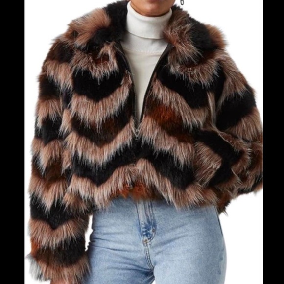 French Connection Dallow Faux Fur - Picture 3 of 7